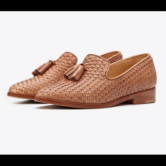 Nisolo Frida Smoking Loafer Woven Brown size 8 - Picture 3 of 11